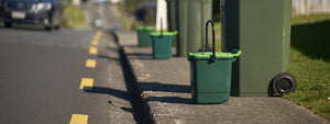 Food waste bins and kerbside collection bins