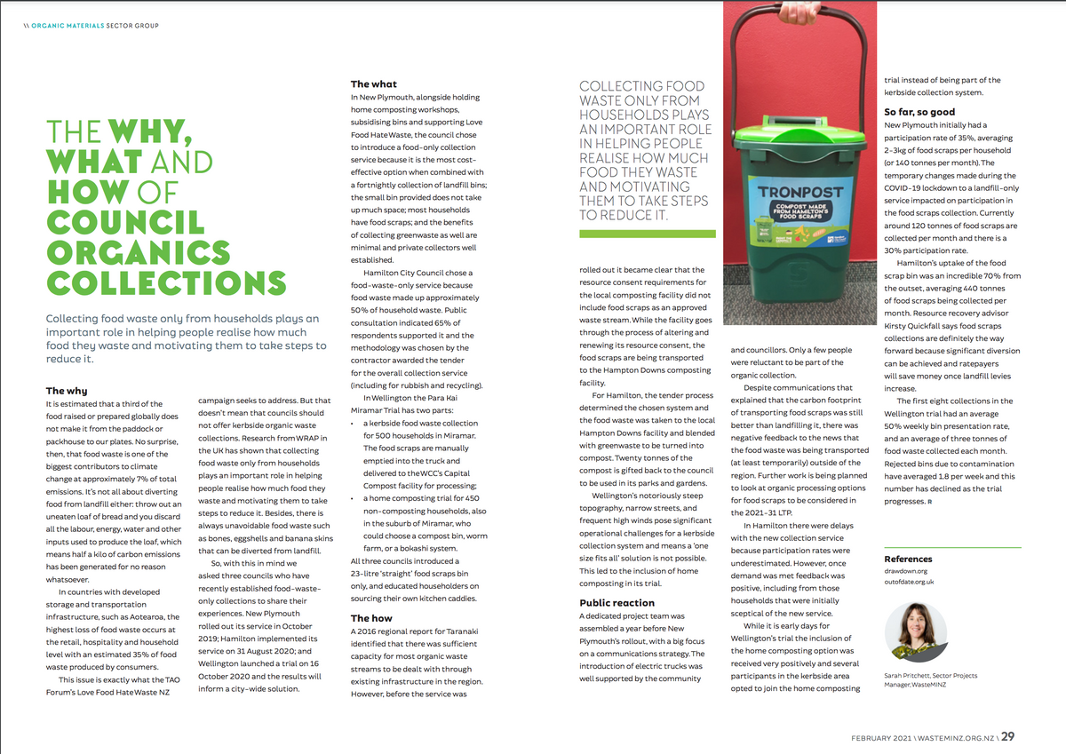 The why, what and how of council kerbside organics collections. – ECP Ltd